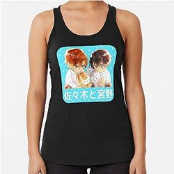 sasaki and miyano - Chibi Racerback Tank Top