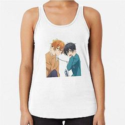 sasaki and miyano  Racerback Tank Top