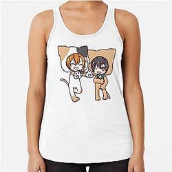 Sasaki and Miyano anime fan art    Racerback Tank Top