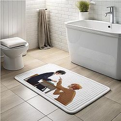 Sasaki and Miyano - High School Slice of Life Sasaki and Miyano Bath Mats
