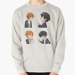 Sasaki and Miyano pack Pullover Sweatshirt