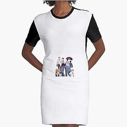 Cute moments: Sasaki and Miyano (Anime) Graphic T-Shirt Dress