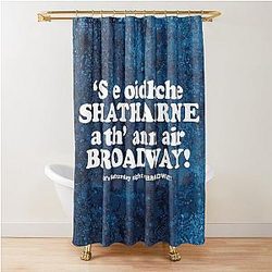 It's Saturday night on Broadway Shadows of Saturday on Broadway Shower Curtain