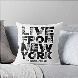 Live From New York, It's Saturday Night Live Throw Pillow