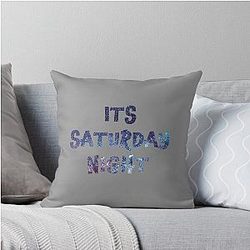 Saturday Night Throw Pillow
