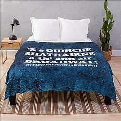 It's Saturday night on Broadway Throw Blanket