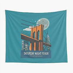 Saturday Night Fever Movie Poster Tapestry