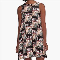 Graphic Retro A-Line Dress
