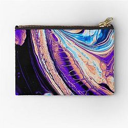 Lunar Surface on a Saturday Night Zipper Pouch