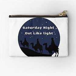 Saturday Night Zipper Pouch