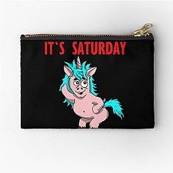 Saturday Night Zipper Pouch