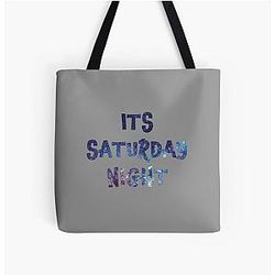 Saturday Night Over Print Tote Bag
