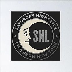 Saturday Night Live Moon Poster