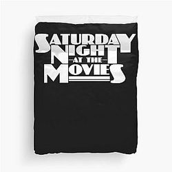 Saturday Night at the Movies Duvet Cover