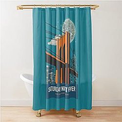 Saturday Night Fever Alternative Movie Poster Shower Curtain