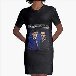 Lucky Gift Bowersj Savage Garden Affirmation Gift For Fans Graphic T-Shirt Dress