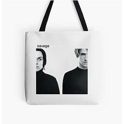 BowersJ Savage Garden Deep Heather All Over Print Tote Bag