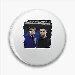 Mens Womens Bowersj Savage Garden Affirmation Funny Fans Pin