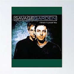 Savage Garden Soft Fit T-Shirts Black Summer Custom  Poster
