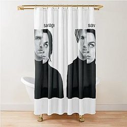 BowersJ Savage Garden Deep Heather Shower Curtain