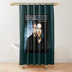 Savage Garden Soft Fit T-Shirts Black Summer Custom  Shower Curtain