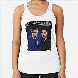 Mens Womens Bowersj Savage Garden Affirmation Funny Fans Racerback Tank Top