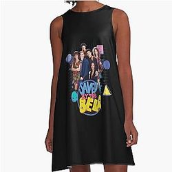 Saved by the Bell Vintage Design A-Line Dress