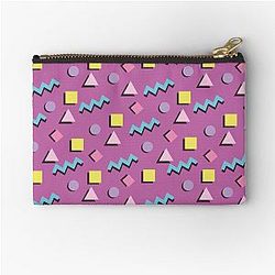 80's Print Saved By The Bell Retro Zack Morris Zipper Pouch