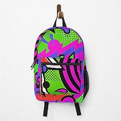 1990s Pattern, Thrasher, Skater, Saved By the Bell, Op, Ocean Pacific, Nick at Night, Slater, Grunge, Backpack