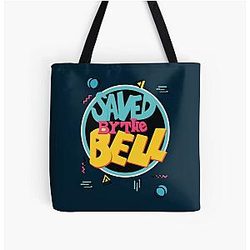 Saved by the Bell TV Sitcom 90s Memphis Vapourwave All Over Print Tote Bag