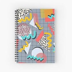90's Theme Saved By the Bell Spiral Notebook