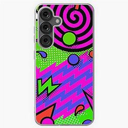 1990s pattern, Thrasher, skater, Saved By The Bell, Op, Ocean Pacific, Nick at night, Slater, screech, Grunge,  Samsung Galaxy Soft Case