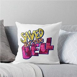 Saved by the Bell Logo Photo Collage Throw Pillow