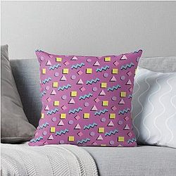 80's Retro Print Saved By The Bell Zack Morris Throw Pillow
