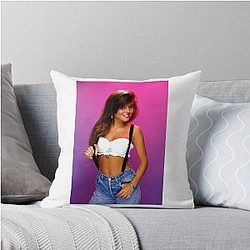 Sexy Girl Saved by the Bell Kelly Throw Pillow