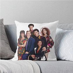 The Saved by the Bell crew Throw Pillow