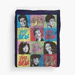 Saved by The Bell Blocks with Duvet Cover
