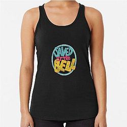 Saved by the Bell TV Sitcom 90s Party Distressed Vintage Retro E Racerback Tank Top