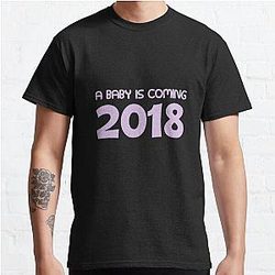 A Baby Is Coming 2018 Purple Classic T-Shirt RB0701