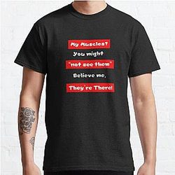 Funny Workout Shirts With Sayings For Men And Women. Cool Tee For The Gym. Classic T-Shirt RB0701