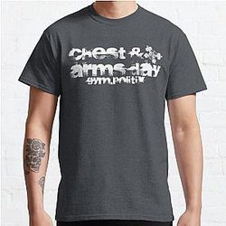 daily chest arm workout t-shirt Classic T-Shirt RB0701