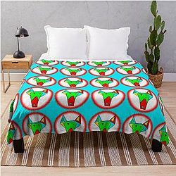 Bright Scooby Dooby Throw Blanket