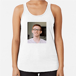 Scump Unique Headset Silhouette Motif Scump Tank Tops