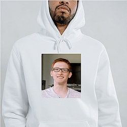 Scump Unique Headset Silhouette Motif Scump Hoodies