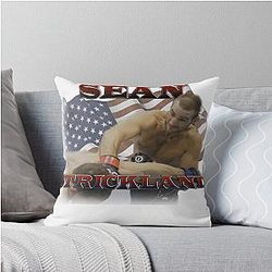 Sean Strickland Vintage Throw Pillow