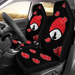 Naruto Anime Car Seat Covers - Itachi Moon Sitting Uchiha Symbol Akatsuki Cloud Seat Covers Ci101601 SC2712