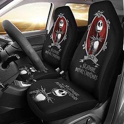 Nightmare Before Christmas Cartoon Car Seat Covers - Funny Old Jack Skellington Portrait Seat Covers Ci100903 SC2712