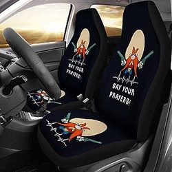 Yosemite Sam Looney Car Seat Cover Say Your Prayer Hand With Gun Fan Gift Universal Fit 051012 SC2712