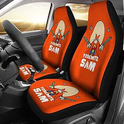 Yosemite Sam Looney Tunes Car Seat Cover Gun On Hands Fan Gift Universal Fit 051012 SC2712