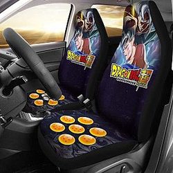 Goku Super Saiyan Ultra Instinct Dragon Ball Anime Car Seat Covers 2 Universal Fit 051012 SC2712
